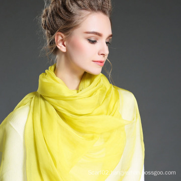 Plain Color Silk Scarves in Summer